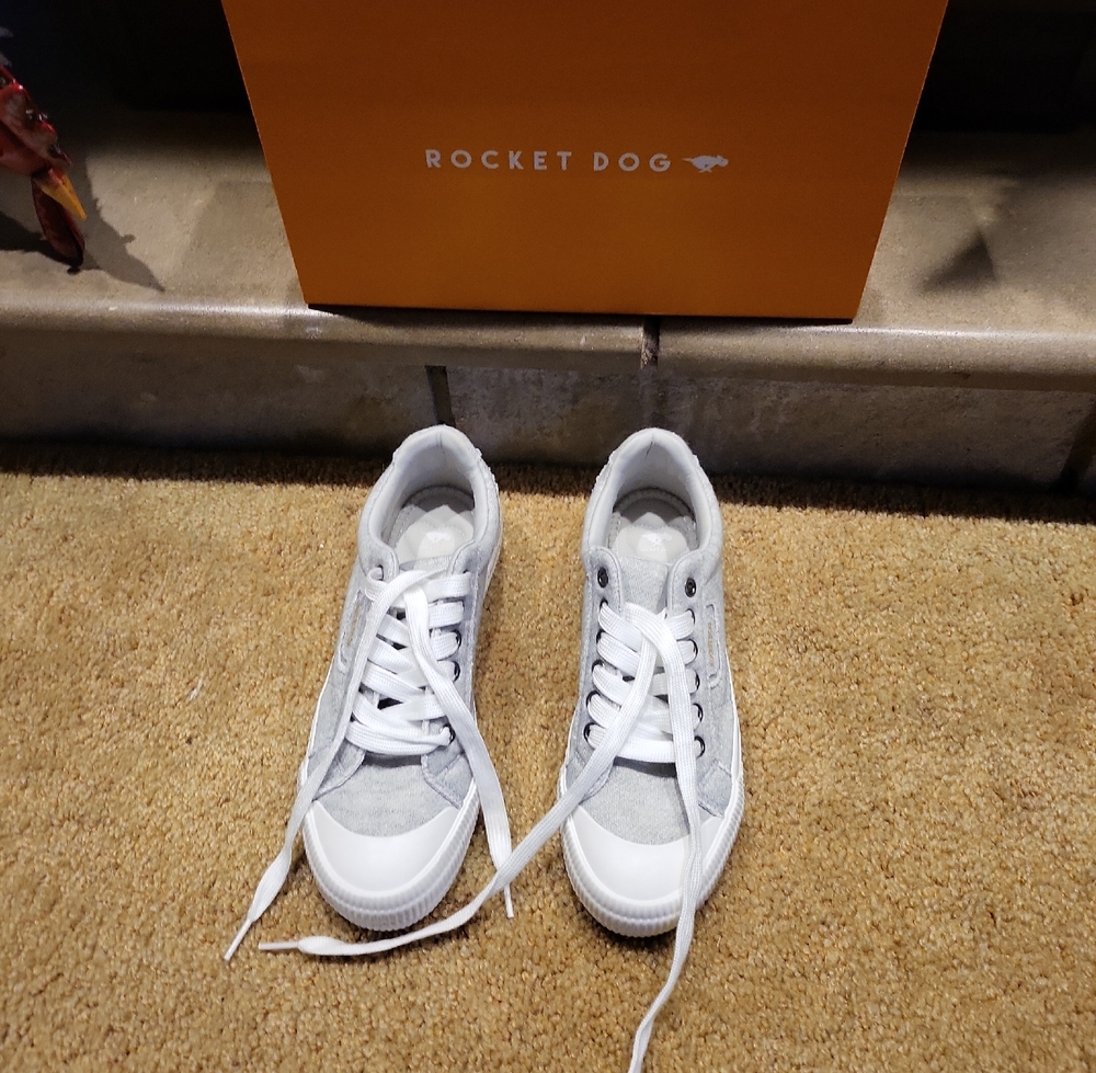 Rocket Dog Gray and White Sneakers